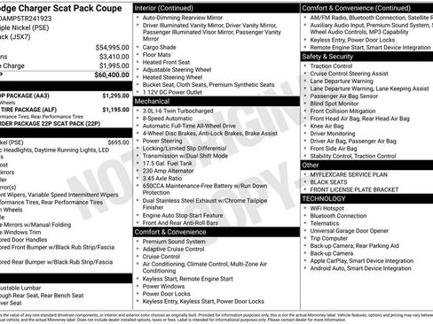 New 2026 Dodge Charger Scat Pack w/ Blacktop Package AWD/4WD image 6