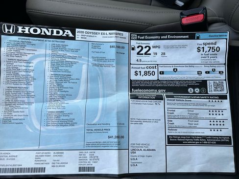 Used 2020 Honda Odyssey EX-L image 35