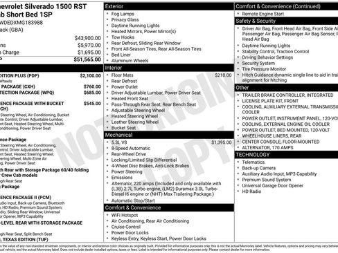 Used 2021 Chevrolet Silverado 1500 RST w/ Texas Edition Plus RWD image 28