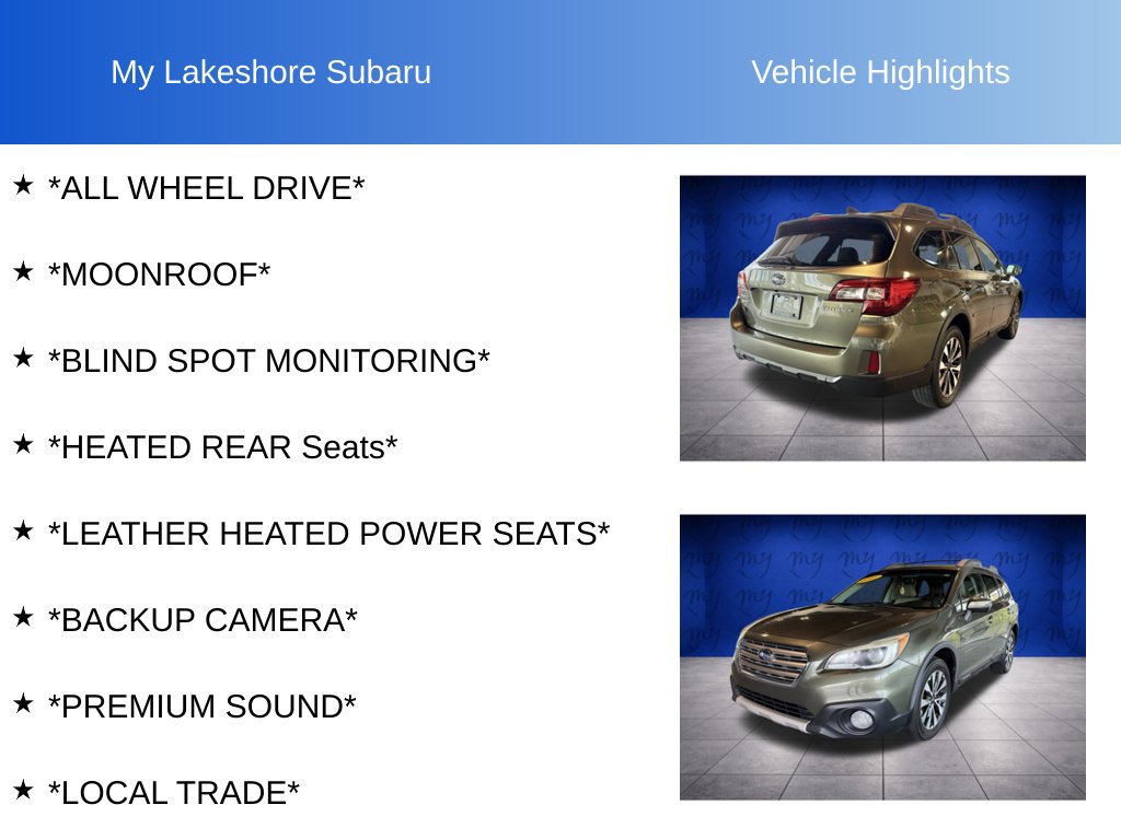 Used 2017 Subaru Outback 2.5i Limited AWD/4WD image 10