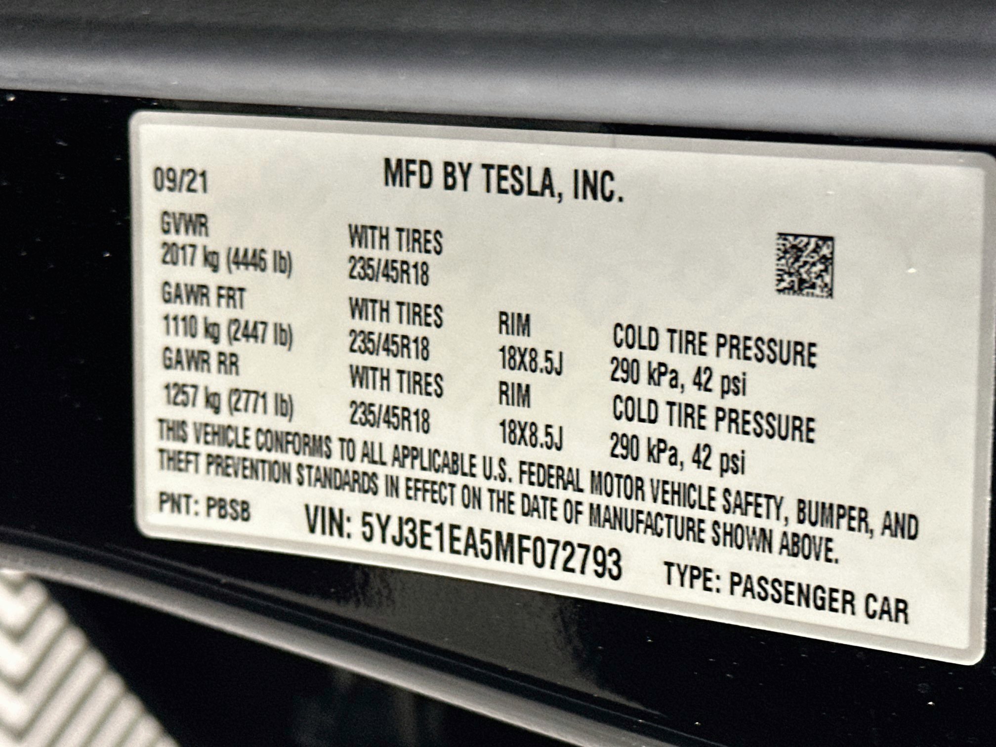 Used 2021 Tesla Model 3 Standard Range Plus RWD image 12