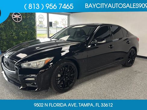 Used 2016 INFINITI Q50 Red Sport 400 RWD image 1