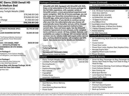 Used 2021 GMC Sierra 2500 Denali w/ Denali Ultimate Package AWD/4WD image 3