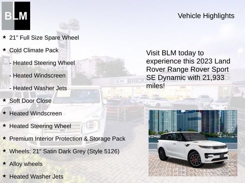 Used 2023 Land Rover Range Rover Sport SE Dynamic AWD/4WD image 5
