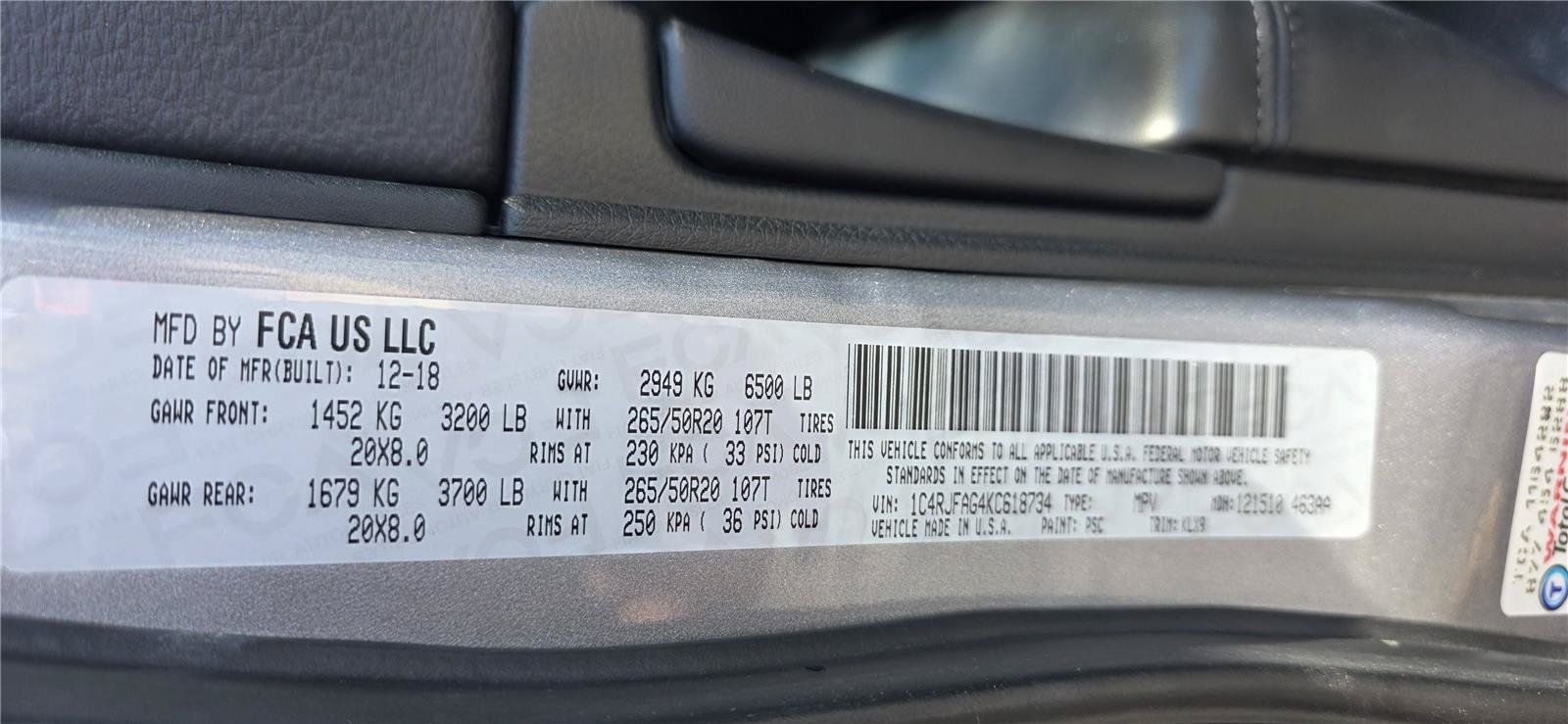 Used 2019 Jeep Grand Cherokee Altitude AWD/4WD image 24