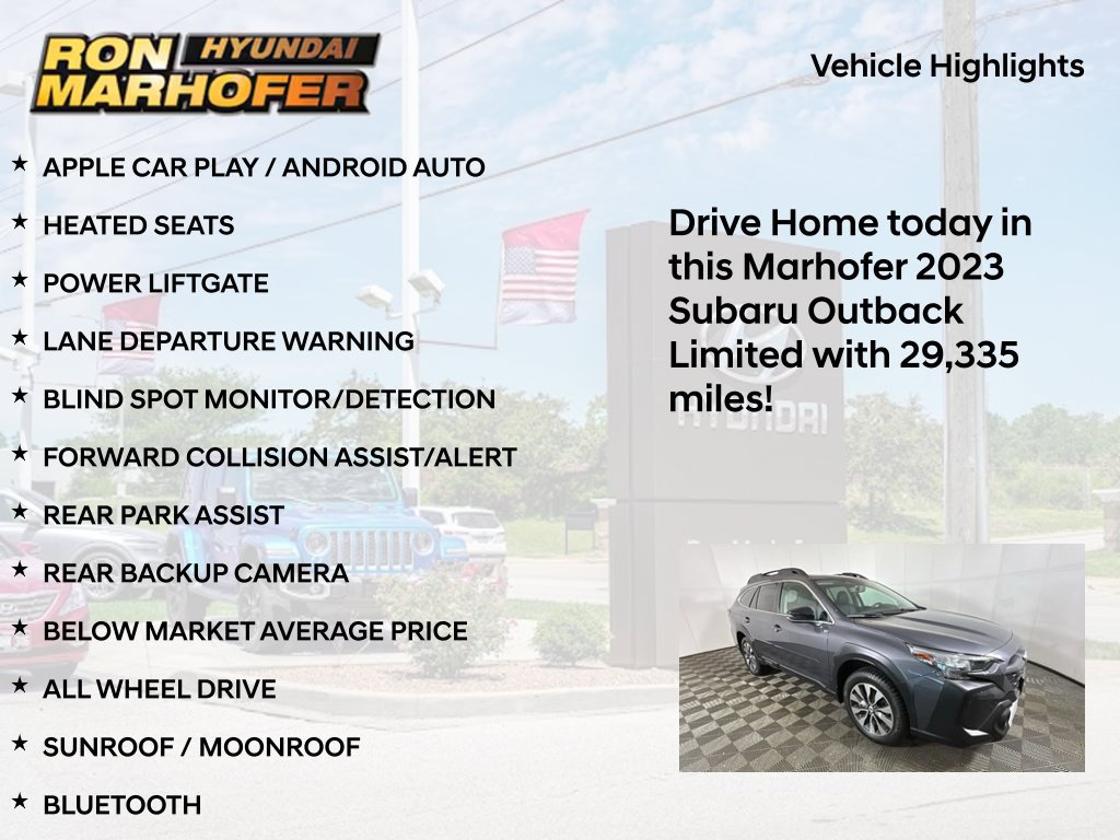 Used 2023 Subaru Outback Limited AWD/4WD image 14