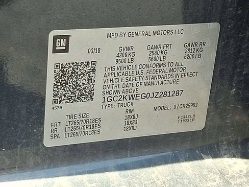 Used 2018 Chevrolet Silverado 2500 LTZ w/ LTZ Plus Package AWD/4WD image 26