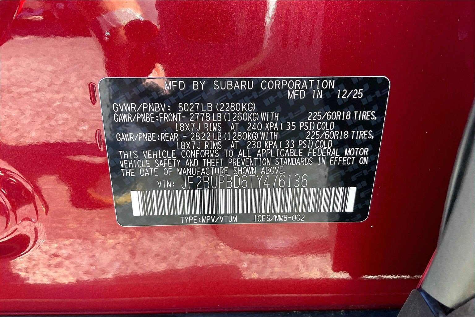 Certified 2026 Subaru Outback Premium AWD/4WD image 32