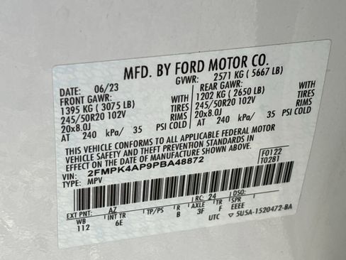 Certified 2023 Ford Edge ST w/ Cargo Accessory Package image 35