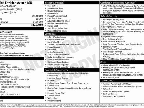 Used 2023 Buick Envision Avenir image 1