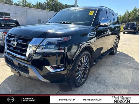 Certified 2022 Nissan Armada Platinum w/ Captain's Chairs Package image 4