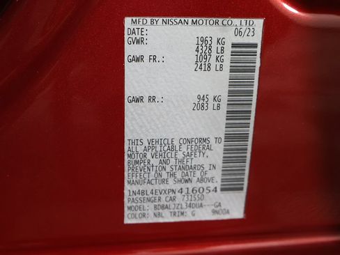 Used 2023 Nissan Altima 2.5 SL FWD image 54