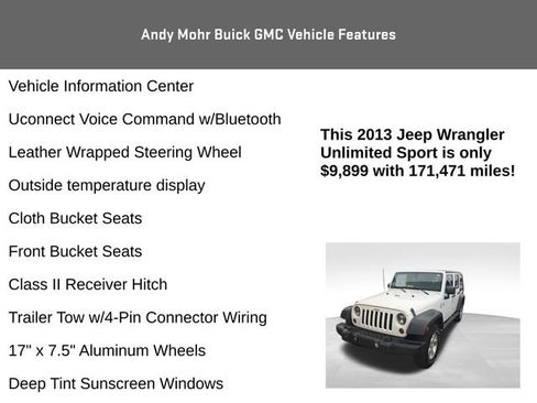 Used 2013 Jeep Wrangler Unlimited Sport AWD/4WD image 12