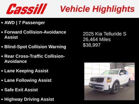 Used 2025 Kia Telluride S AWD/4WD image 3