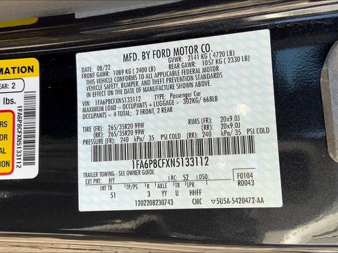 Used 2022 Ford Mustang GT Premium w/ Equipment Group 401A image 33