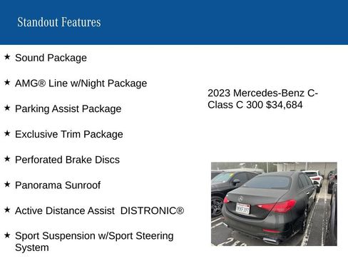Certified 2023 Mercedes-Benz C 300 Sedan image 9