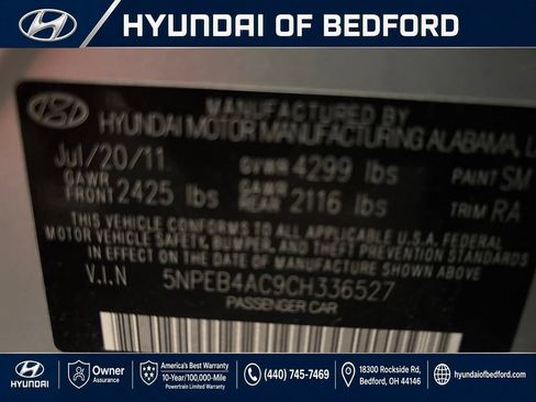 Used 2012 Hyundai Sonata GLS w/ Popular Equipment Pkg FWD image 14