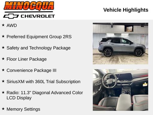 New 2026 Chevrolet Equinox RS w/ Convenience Package III image 2