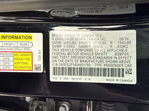 Used 2025 Honda Civic Sport image 19