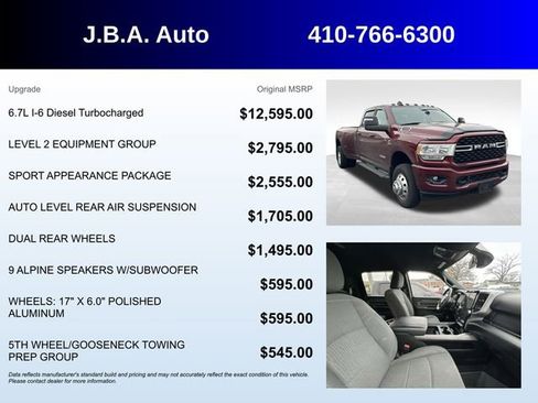 Used 2024 RAM 3500 Big Horn w/ Level 2 Equipment Group image 5