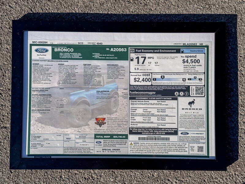 Used 2021 Ford Bronco First Edition AWD/4WD image 49