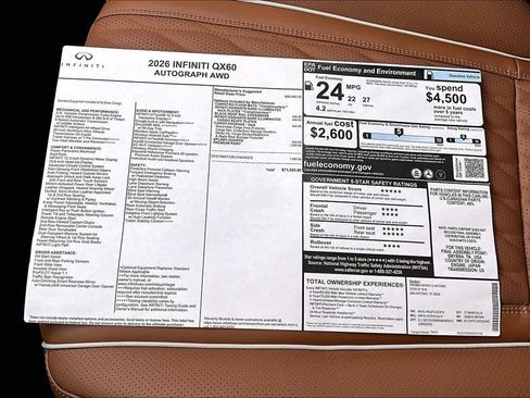 New 2026 INFINITI QX60 Autograph AWD/4WD image 20