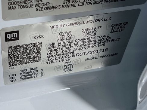 Certified 2026 Chevrolet Silverado 1500 LTZ AWD/4WD image 28