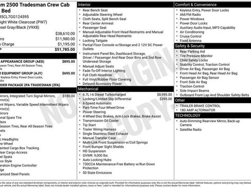 Used 2016 RAM 2500 Tradesman w/ Chrome Appearance Group image 15