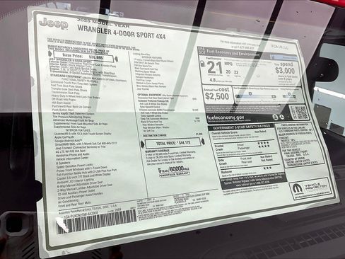 New 2025 Jeep Wrangler Sport image 21