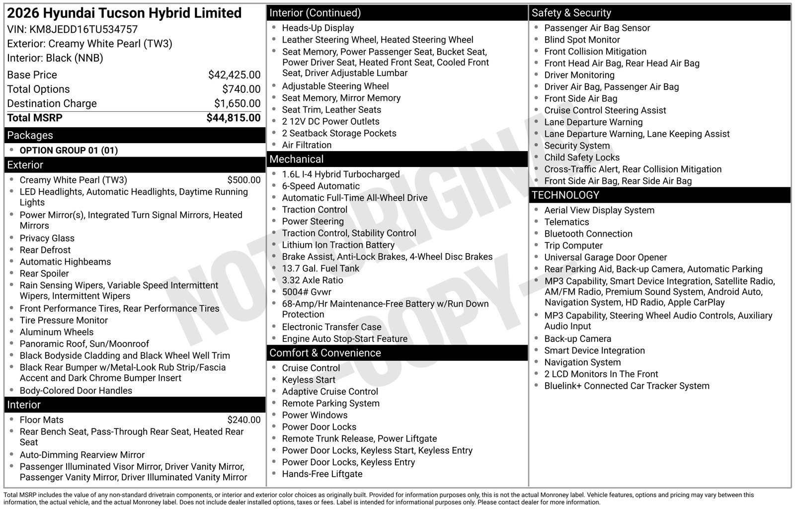 New 2026 Hyundai Tucson Limited AWD/4WD image 28