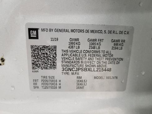 Used 2020 Chevrolet Trax LT w/ Driver Confidence Package AWD/4WD image 26