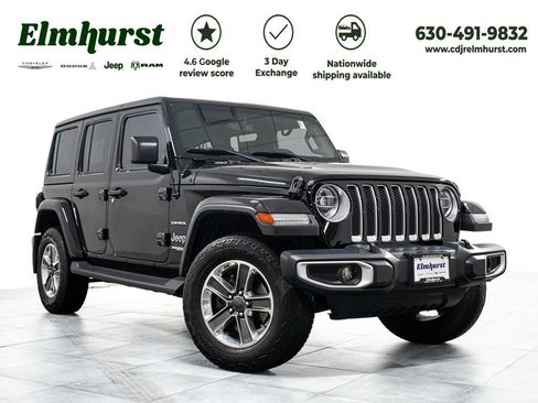 Used 2020 Jeep Wrangler Unlimited Sahara w/ Uconnect 4C Nav & Sound Group AWD/4WD image 1