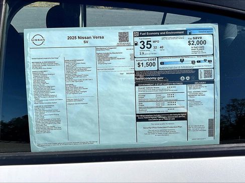 New 2025 Nissan Versa SV w/ Trunk Package image 13