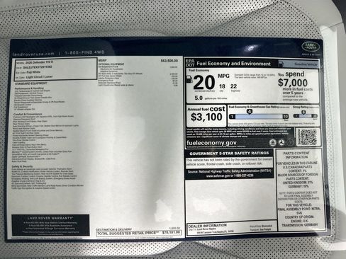 Used 2026 Land Rover Defender 110 S image 28