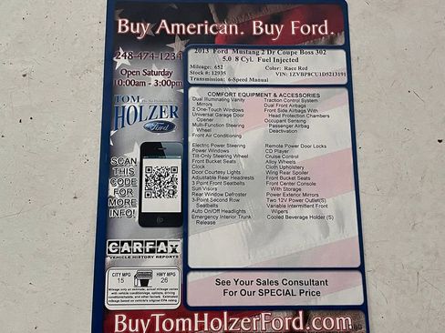 Used 2013 Ford Mustang Boss 302 w/ Boss 302 Accessory Pkg RWD image 41