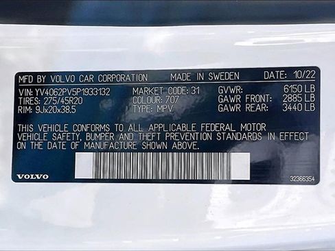 Used 2023 Volvo XC90 B6 Core w/ Protection Package Premier image 30