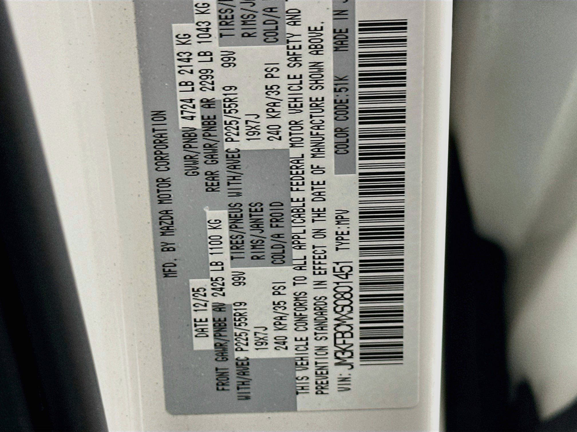 Used 2025 MAZDA CX-5 Carbon Edition AWD/4WD image 12