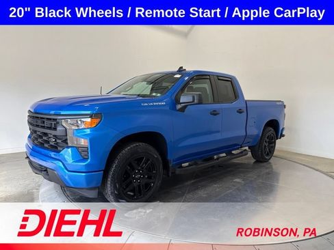Used 2025 Chevrolet Silverado 1500 Custom w/ Turbomax Blackout Package AWD/4WD image 3