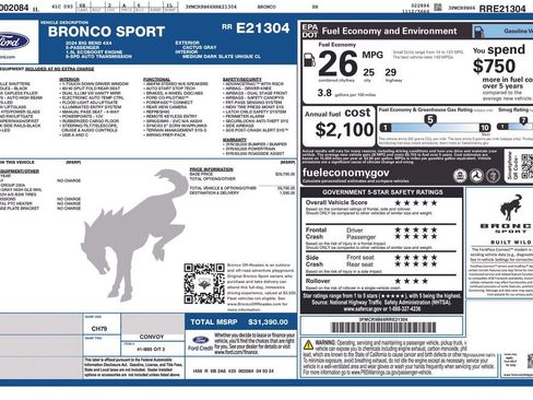 Used 2024 Ford Bronco Sport Big Bend AWD/4WD image 33