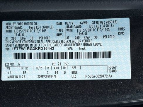 Used 2019 Ford F150 Raptor w/ Equipment Group 802A Luxury AWD/4WD image 36