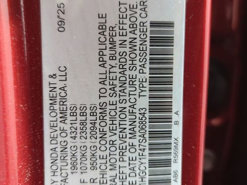 Certified 2025 Honda Accord SE image 25