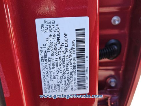 New 2026 Honda Pilot Touring image 13