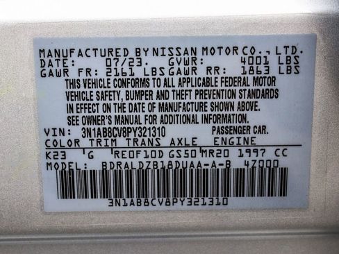 Used 2023 Nissan Sentra SV w/ All-Weather Package image 14