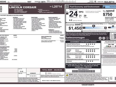Used 2022 Lincoln Corsair AWD w/ Premium Package image 5