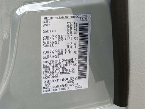 New 2026 Nissan Frontier PRO-4X w/ Pro-4x Convenience Package image 26