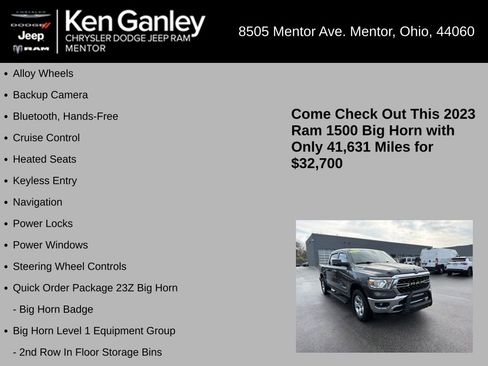 Used 2023 RAM 1500 Big Horn AWD/4WD image 5
