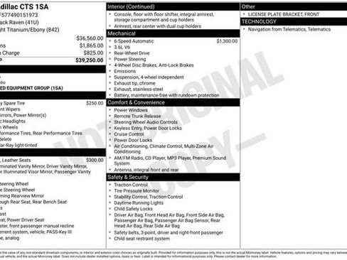 Used 2009 Cadillac CTS Base image 4