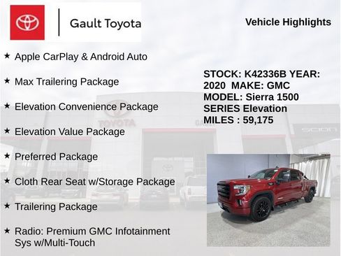 Used 2020 GMC Sierra 1500 Elevation w/ Elevation Value Package AWD/4WD image 5