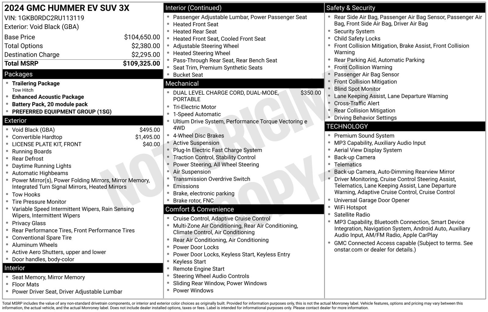 Used 2024 GMC Hummer EV 3X AWD/4WD image 3