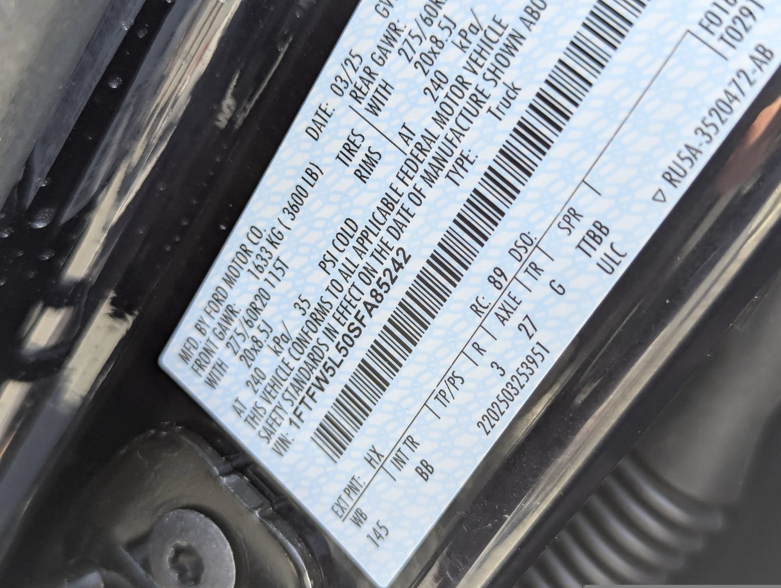 Certified 2025 Ford F150 Lariat w/ Equipment Group 501A Mid AWD/4WD image 45